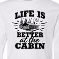thumbnail image 4 of Inktastic Life is Better at the Cabin with Trees and Moon Long Sleeve Youth T-Shirt, 4 of 5