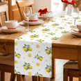 thumbnail image 5 of Cute Lemon Summer Table Runner 70 Inches, Farmhouse Floral Botanical Leaves Bed Runner Dresser Scarves Tabletop for Indoor Outdoor Parties/Ceremony/Banquet, 13" x 70", 5 of 9
