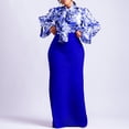 thumbnail image 2 of AURA Women Floral Print Long Sleeve Maxi Skirt Set S-XXXL Elegant Tie Waist Two Piece Outfit, 2 of 10