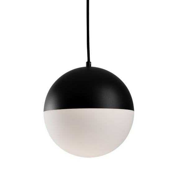 PD11710-BK-Kuzco Lighting-Monae - 26W LED Pendant-9.88 Inches Tall and 9.88 Inches Wide-Black Finish -Traditional Installation