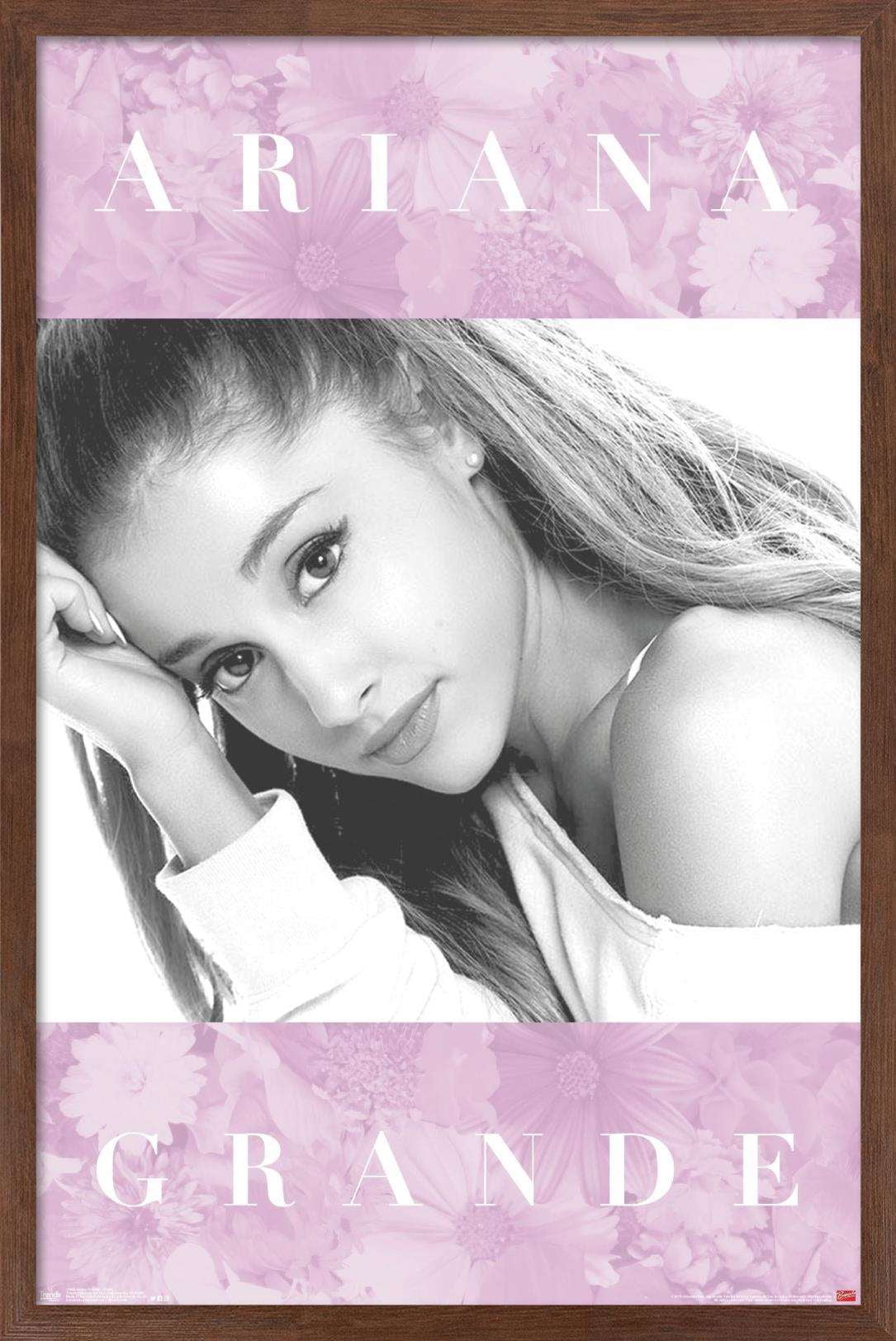 Ariana Grande Floral Poster