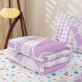thumbnail image 5 of Catabedysis Personalized Letter Gifts Zipper Full Size Comforter Sets with Fitted Sheet and 2 Pillowcases,Ribbon Bows Alphabet M Zipper Bedding Set For Girls,Colorful Stars Reversible,4 Pieces, 5 of 7