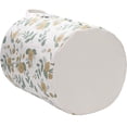 thumbnail image 4 of Sea Team 19.7 x 15.7 Inches Large Sized Folding Cylindric Canvas Fabric Laundry Hamper Storage Basket with Floral Pattern, Green & Yellow, 4 of 7