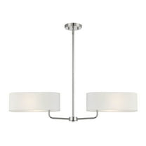 Designers Fountain Midtown 2 Light Polished Nickel Island Pendant, D253M-IS-PN