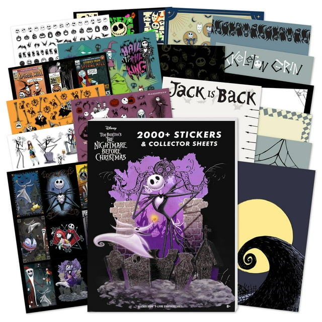 Libro de pegatinas Fashion Angels Nightmare Before Christmas, 2000 pegatinas