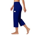 thumbnail image 6 of Only Moment Womens Hiking Pants High Waisted Work Travel Pants with Pockets Stretchy Business Casual Slacks Blue,XL, 6 of 6