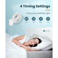 thumbnail image 4 of LEMOISTAR 8 Inch Small Wall Mounted Fan with Remote Control, 90&Acirc;&deg; Oscillating, 4 Speeds High Velocity, Timer, Adjustable Tilt,, 4 of 8