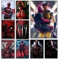 thumbnail image 2 of Póster de Deadpool y Wolverine con arte de grafiti, impresiones divertidas de superhéroes de Disney, impresiones de películas de cómics, pintura moderna en lienzo, decoración de dormitorio, 2 of 5