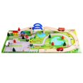 thumbnail image 1 of Remote Electric Small Locomotive Wooden Railway Train Educational Rail Train, 1 of 5