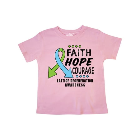 

Inktastic Eye Disease Awareness Faith Hope and Courage Gift Toddler Boy or Toddler Girl T-Shirt