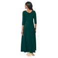 thumbnail image 2 of Jessica London Women's Plus Size Double-V Maxi Dress, 2 of 3