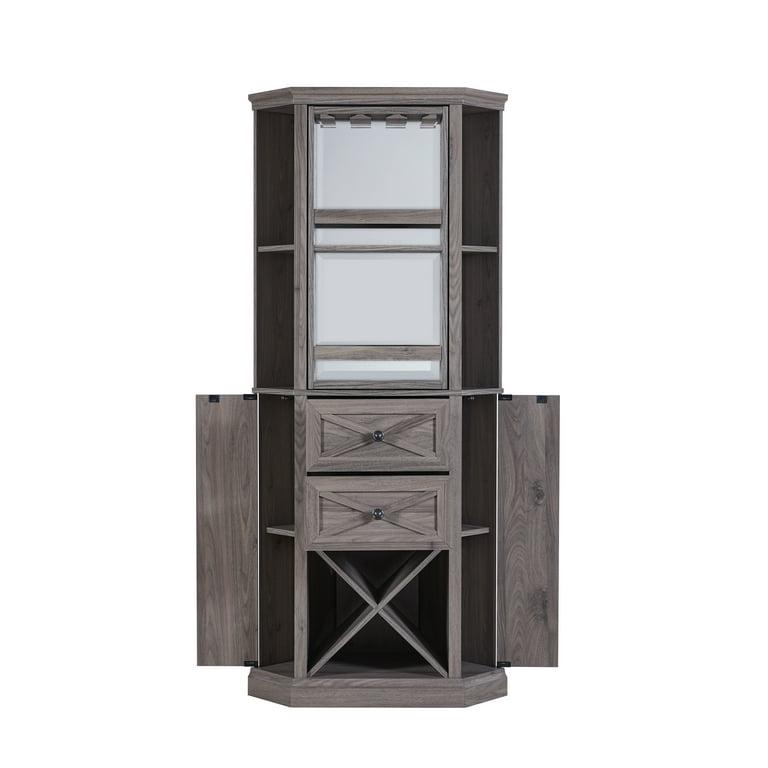Chaz rotating sale bar cabinet