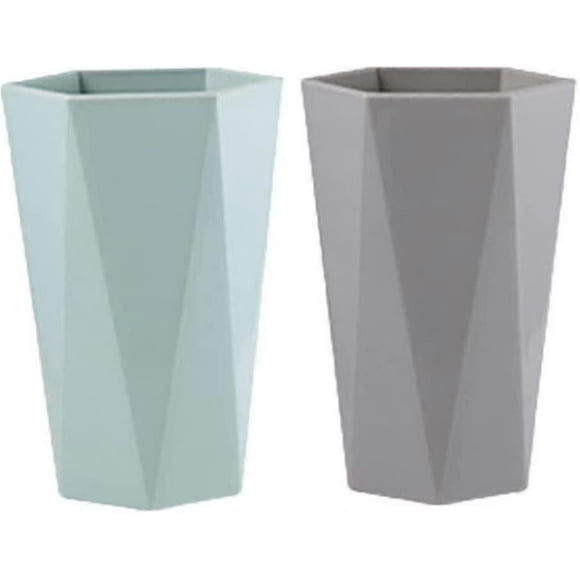 Bathroom Mugs Set Of 2, Geometric Mugs-ylmyFit