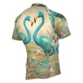 thumbnail image 2 of joogoo Flamingos Flower Pattern Men's Cycling Jerseys Mountain Bike Short Sleeve Tops L, 2 of 7