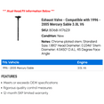 thumbnail image 2 of Exhaust Valve - Compatible with 1996 - 2005 Mercury Sable 3.0L V6 1997 1998 1999 2000 2001 2002 2003 2004, 2 of 2
