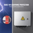 thumbnail image 4 of KFFKFF PV Junction Box, 6-String, Solar Junction Box with 15A Current Fuse, 125A Circuit Interrupter, Lightning Protection, and Solar Plug, Steel Enclosure, 4 of 9