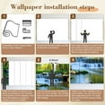 thumbnail image 5 of Peel and Stick Wallpaper Wall Murals Waterfall Landscape Nature Green Trees Rivers 100"H x 144"W Removable PVC Wall Paper Self-Adhesive Wall Paintings Art Decor for Bedroom Living Room, 5 of 7