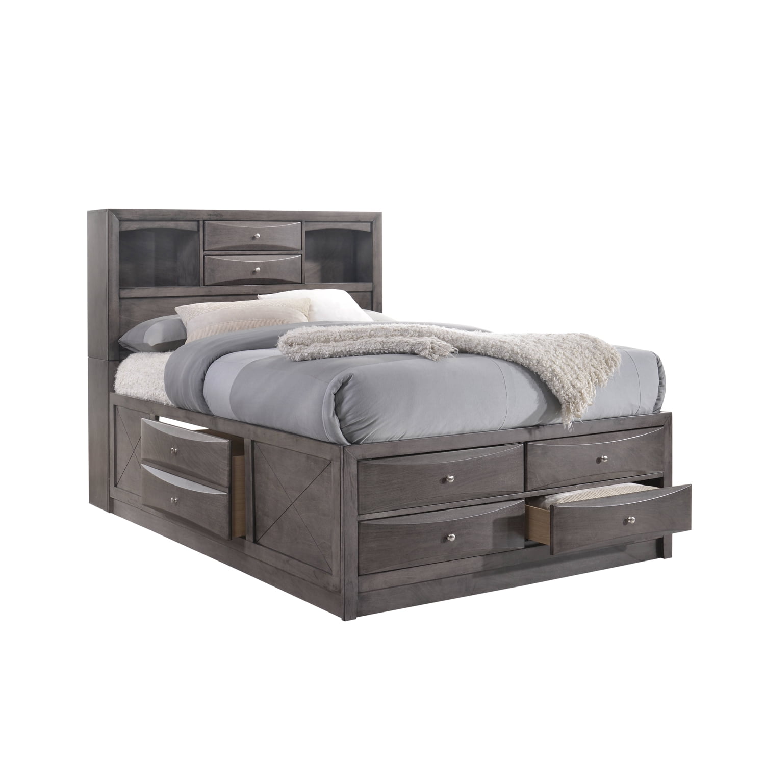Picket House Furnishings Madison Storage Bedroom Set, Multiple Sizes, Multiple Finishes, Multiple Configurations