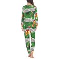 thumbnail image 4 of Conjunto de pijama con diseño navideño para mujer, ropa de dormir holgada de manga larga, ropa de dormir informal, trajes de otoño e invierno, 4 of 4