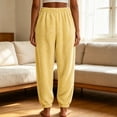 thumbnail image 3 of Timegard Winter Fuzzy Pajamas Pants for Women High Waist Elastic Bottom Sleepwear Casual Warm Comfy Trousers, 3 of 8