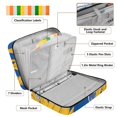 thumbnail image 4 of Haosy Accordion File Organizer Zipper Binder 500 Sheet 6-Tab Expanding File Folder Multi-Pocket 1.2 Inch 3 Ring Hand Paint Sunflowers, 4 of 7