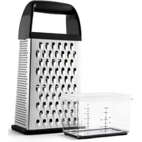 Teissuly Stainless Steel Four-sided Grater Multi-function Grater Four-in-one Grater Cheese Cheese Grater