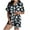 Z94-Navy, variant on Halloween Sleep Satin High-Waisted Stretch Ghost Bat Pattern Halloween Pj Silk Pjs Graphic Button Down Satin Pajama Set