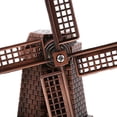 thumbnail image 4 of Estatua del Molino de Viento de Metal Sunnimix para Decoración del Estante, 4 of 8