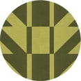 thumbnail image 1 of Ahgly Company Machine Washable Indoor Round Transitional Army Green Area Rugs, 3' Round, 1 of 7