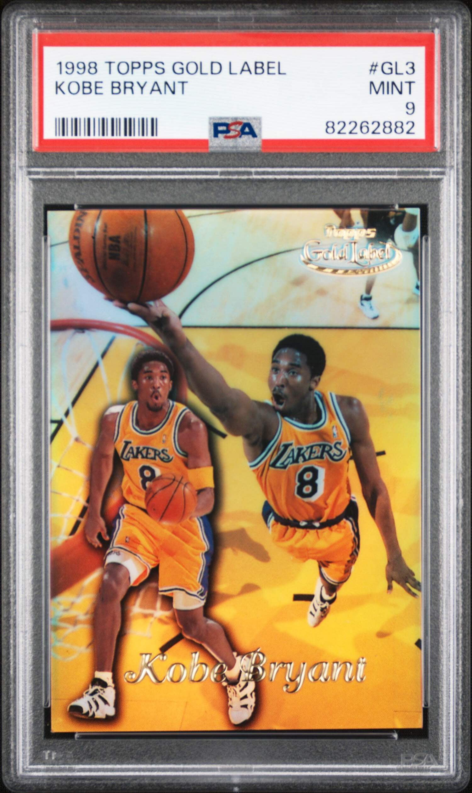 Graded 1996 Topps Kobe Bryant #138 Rookie RC Basketball Card