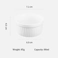 thumbnail image 2 of Ceramic Ramekins for Soufflé, Crème Brûlée & Pudding, Classic Round Oven Safe Baking Dishes for Desserts, 2 of 6
