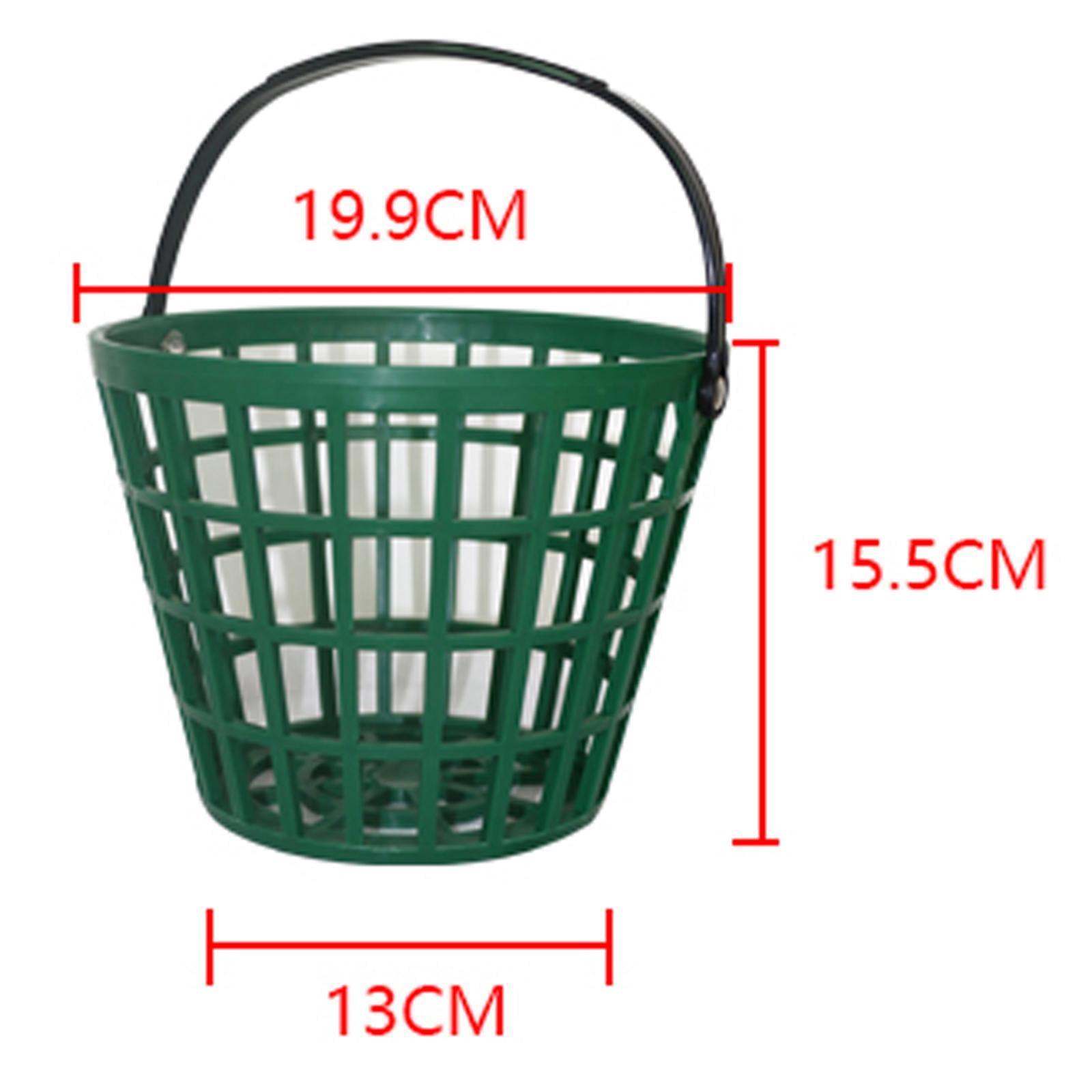 Colaxi Range Basket, Golf Ball Tennis Balls, Egg Collection Carrying Buckets Golf Balls Storage Container with Carry Handle for Outdoor Indoor - Holds 50 Balls