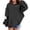 Z02-Black, variant on Girls Sweatshirts Size 7-8 Round Neck Long Sleeve Hooded Sweatshirt Casual Drop Shoulder Sweatshirt Tops Soft Children Fall Winter Kids Clothes Girls