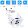 thumbnail image 4 of Cargador De Enchufe De Red USB Sailing Paquete De 3 2.1a 5V Adaptador De Corriente Led Universal De 2 Puertos, 4 of 5
