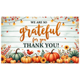 thumbnail image 4 of Decorative Design Thank You Banner Colorful Pumpkins Fall Leaves Autumn Theme for Indoor Decoration Family Gathering Thanksgiving Party, 4 of 7