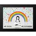 thumbnail image 2 of Masterfunk Collective 14x11 Black Modern Framed Museum Art Print Titled - No Rain No Rainbow, 2 of 5