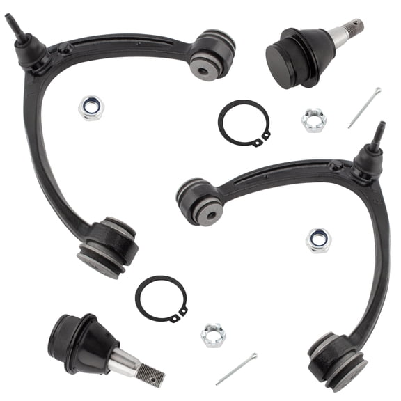 BOXI (Set of 4) Front Upper STEEL Control Arms Lower Ball Joints Fit for Cadillac Chevy for GMC Avalanche Escalade Silverado Suburban Sierra 1500 Tahoe Yukon 2007-2014 | Replace K6541 K80669 K80670
