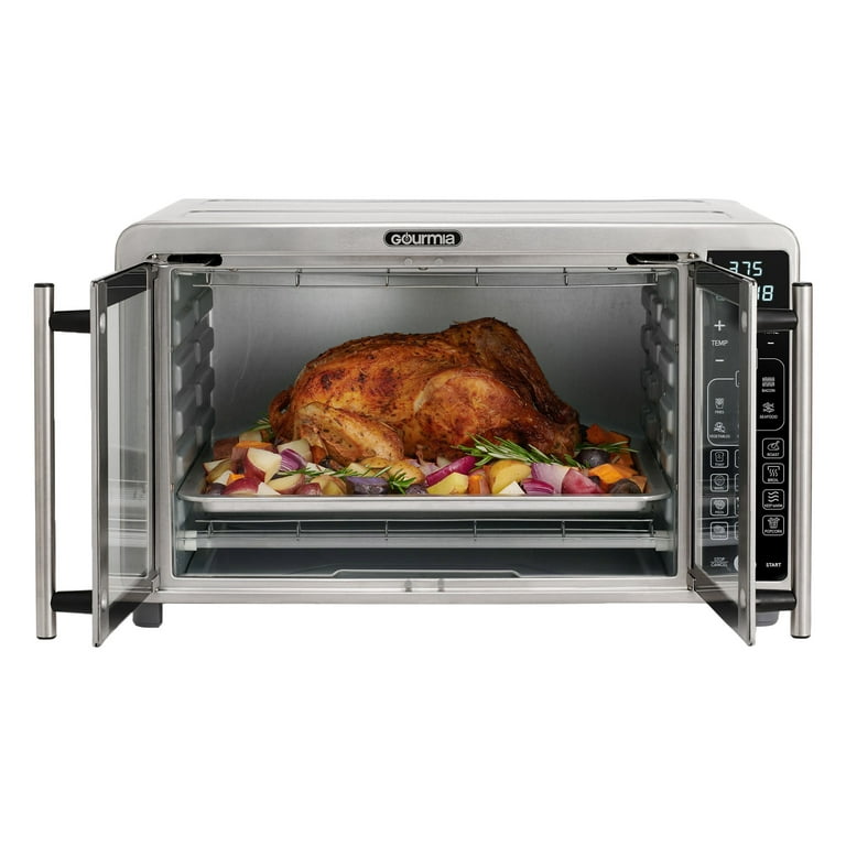 Extra Large Digital Air Fryer Toaster Oven with Convenient Single-Pull  French Doors