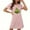 Pink, variant on Sakmal Loose Mumu Nightgowns for Women Breathable Black Cloud-Like Christmas Nightwear Short Short Sleeve Crew Neck Christmas Trees Print Nightgowns S-2XL