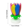 candles Culture Candle Solid Paraffin Colored Flower Shape Flat Bottom