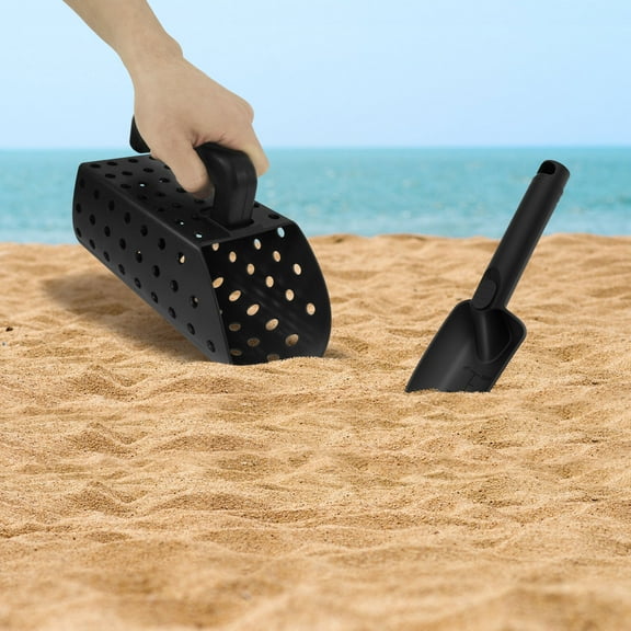 ABS Plastic Metal Detector Shovel Rust Resistant Compact Metal Detecting Sifter Versatile Manual Sand Scoop Shovel Metal Detecting Accessories for Outdoor Beach