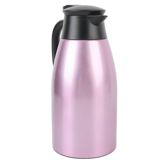 Stainless Steel Coffee Carafe, Thermal Coffee Carafe Double Wall Insulated Long Durability Easy Cleanup for Tea for Milk