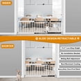 thumbnail image 4 of Puerta para perros YORWHIN de metal blanco plegable y portátil de 33,8 cm, 4 of 9