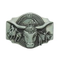 thumbnail image 1 of Hebilla de cinturón de cuerno largo de aleación de zinc Western Matador Rodeo Bullfight Buckle para hombre Soledad Hebilla de cinturón de metal de cabeza de toro, 1 of 6