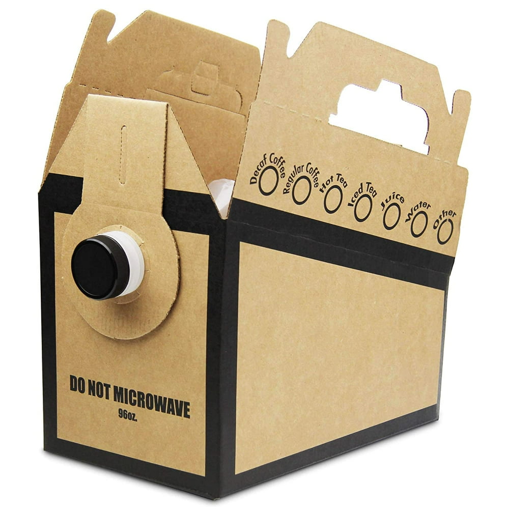 [5 Pack] Disposable Coffee Dispenser, Insulated Hot Cold Bulk Beverage