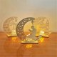 thumbnail image 3 of Wooden Crafts Ornament Lamp Middle East Festival Eid Decorative Lamp Moon LED Decorative Lamps, D, 3 of 5