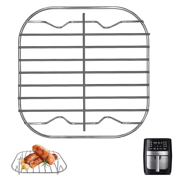 GCQ Air Fryer Wire Rack for Gourmia GAF716 GAF798 7QT Air Fryer, 8''×8'' Air Fryer Replacement Parts Accessories Compatible with Instant Pot Vortex Ninja COSORI Air Fryer