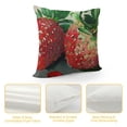 thumbnail image 4 of YINGXI Pillow Cover Fruit Decorative Throw Pillow Case Square Cushion Canvas for Women Men Red Green 18x18in, 4 of 5