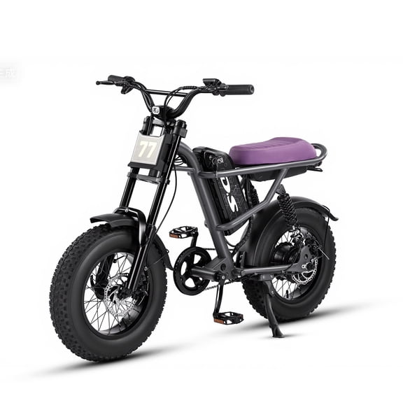 Electric Bike for Adults, Gift Choice for Teens, 28 MPH Mountain Bicycle, 16x4 Fat Tire, 1000W Peak Power, 48V 15Ah 5-Speed