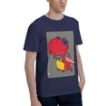 thumbnail image 2 of Bingfone Dinosaur Super Hero Cartoon Men'S Loose Fit Short-Sleeve Pocket T-Shirt, 2 of 7